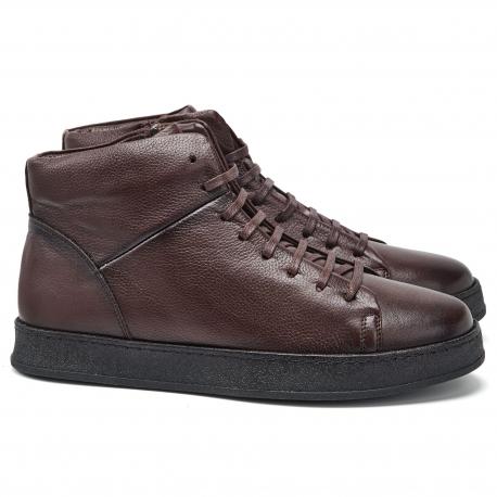 Мужские высокие кеды , коричневые Clarks