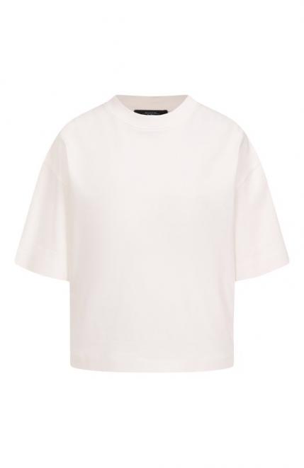 Футболка из хлопка и вискозы Weekend Max Mara