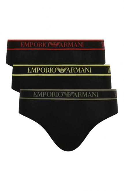Комплект из трех брифов Emporio Armani