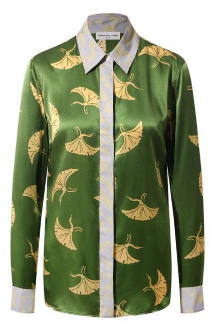 Блузка из шелка и вискозы Dries Van Noten