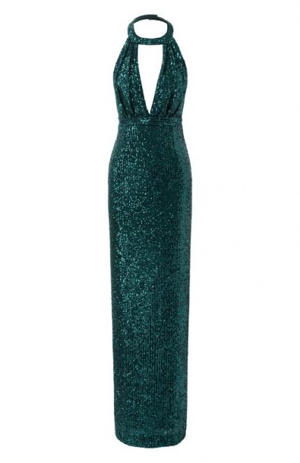 Платье с отделкой пайетками Dolce&Gabbana