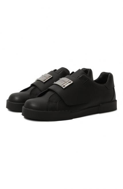 Кожаные кеды Dolce&Gabbana