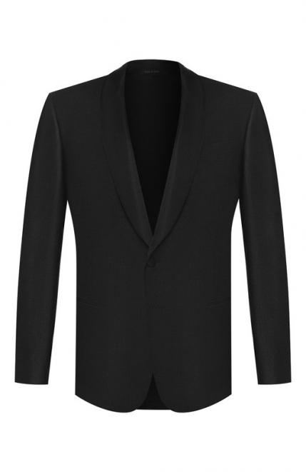 Смокинг из шелка и шерсти Giorgio Armani