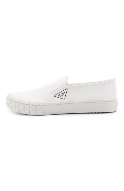 Текстильные слипоны Cassetta Wheel Prada