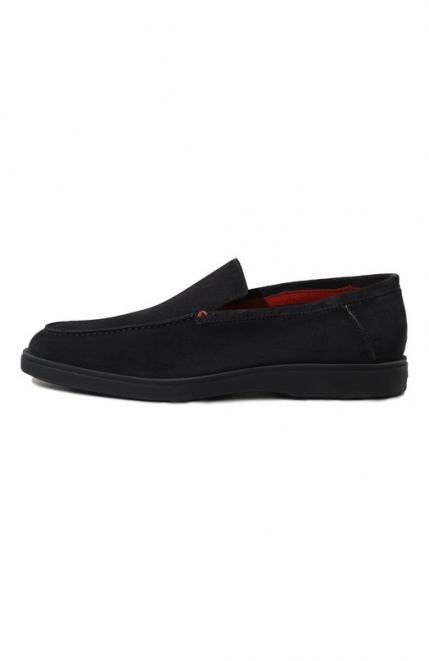 Замшевые лоферы Detroit Santoni
