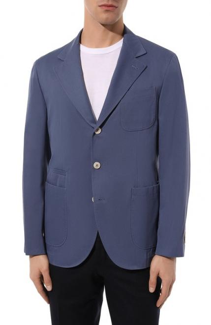 Хлопковый пиджак Brunello Cucinelli