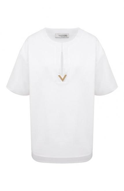 Хлопковая футболка Valentino