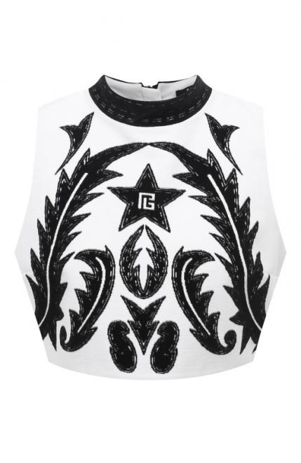 Хлопковый топ Balmain