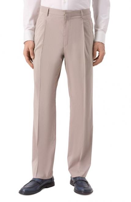 Брюки из хлопка и шелка Corneliani