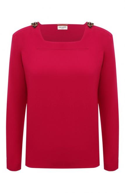 Блузка из вискозы Saint Laurent