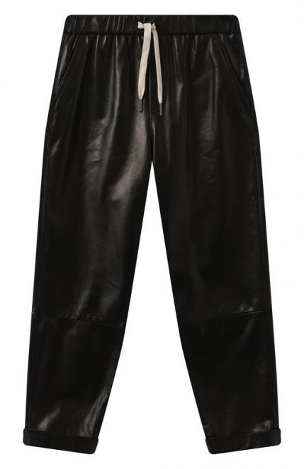 Кожаные брюки Brunello Cucinelli
