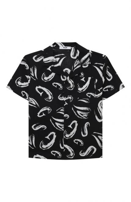 Хлопковая рубашка MSGM Kids