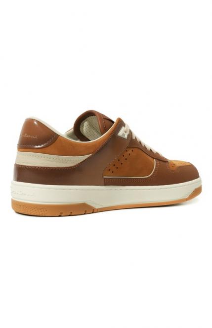 Кожаные кеды Sneak-Air Santoni