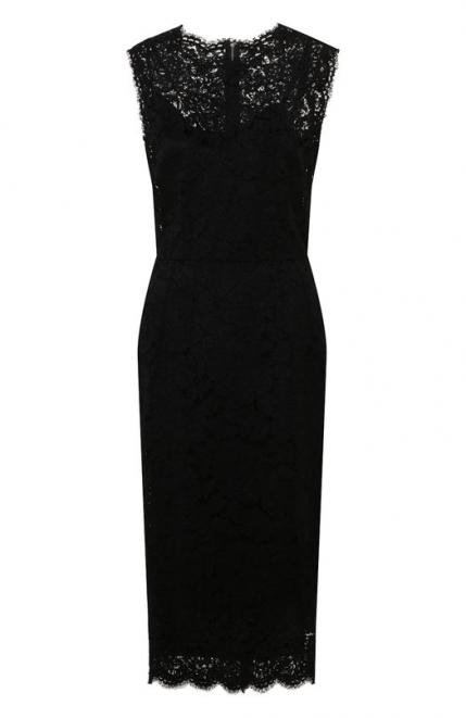 Платье из вискозы и хлопка Dolce&Gabbana