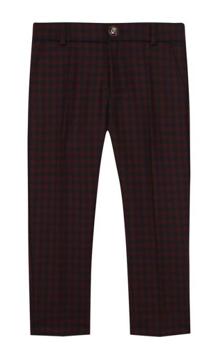 Шерстяные брюки в клетку Gucci