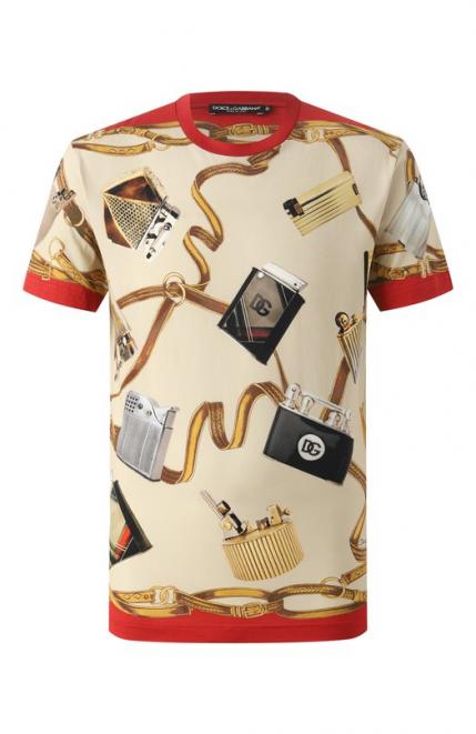 Хлопковая футболка Dolce&Gabbana