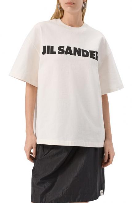 Хлопковая футболка Jil Sander