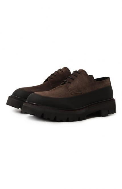 Замшевые дерби KITON