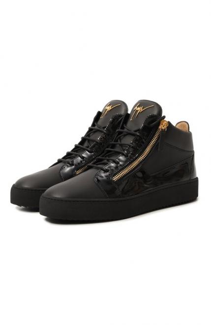 Кожаные кеды GIUSEPPE ZANOTTI   DESIGN