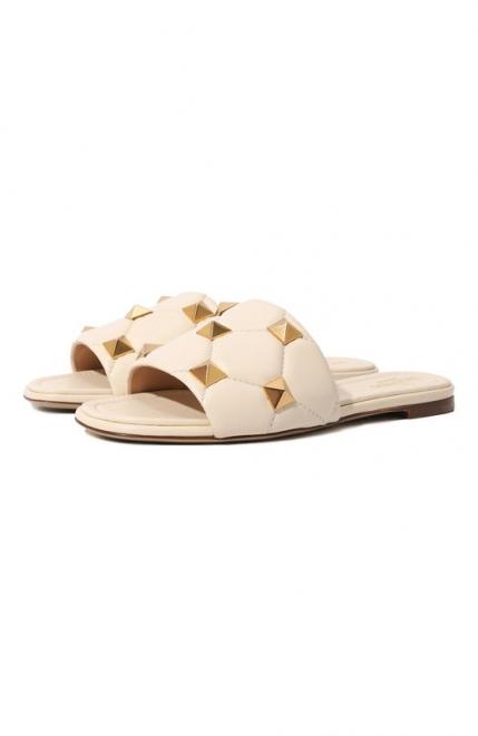 Кожаные шлепанцы Roman Stud Valentino