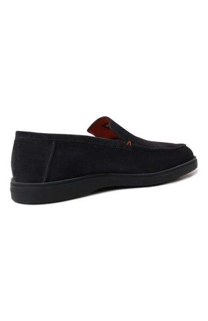 Замшевые лоферы Detroit Santoni