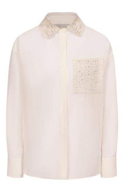 Рубашка из вискозы и льна ANTONELLI FIRENZE