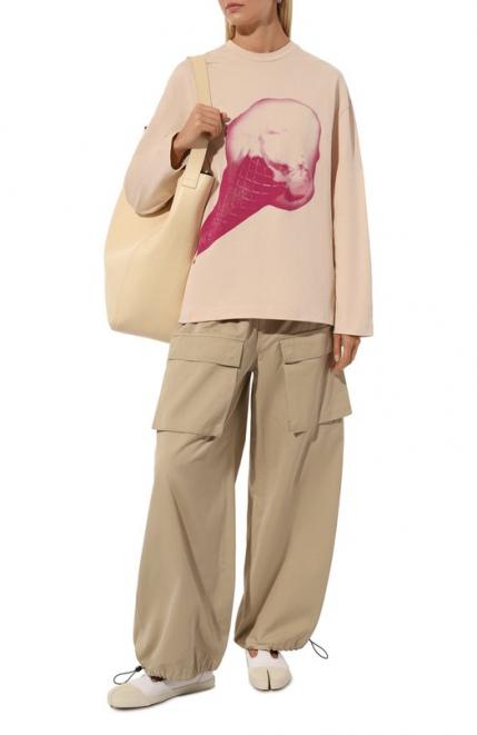 Хлопковый лонгслив Jil Sander