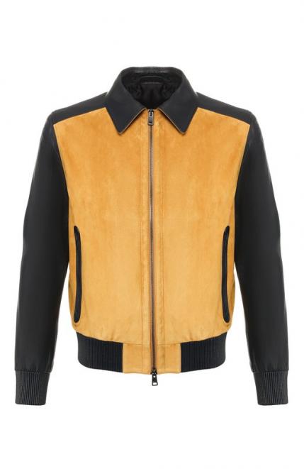 Замшевый бомбер Brioni