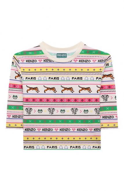 Хлопковый лонгслив Kenzo