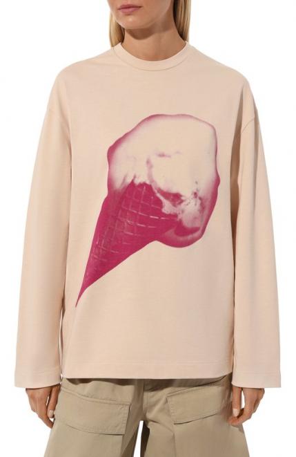 Хлопковый лонгслив Jil Sander
