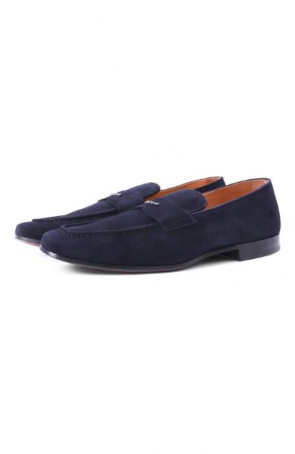 Замшевые лоферы KITON