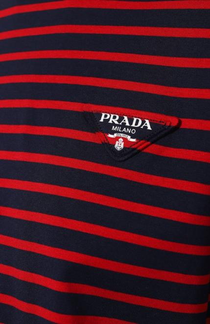 Хлопковый лонгслив Prada