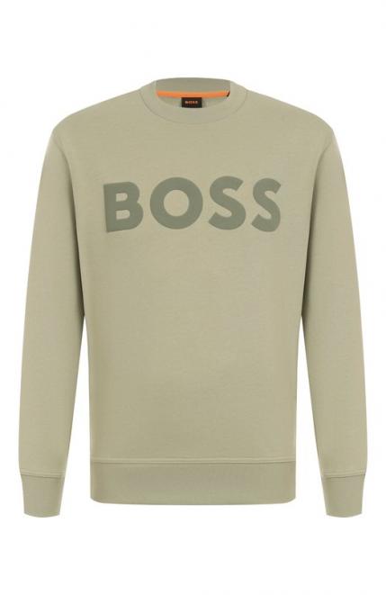 Хлопковый свитшот Boss Orange