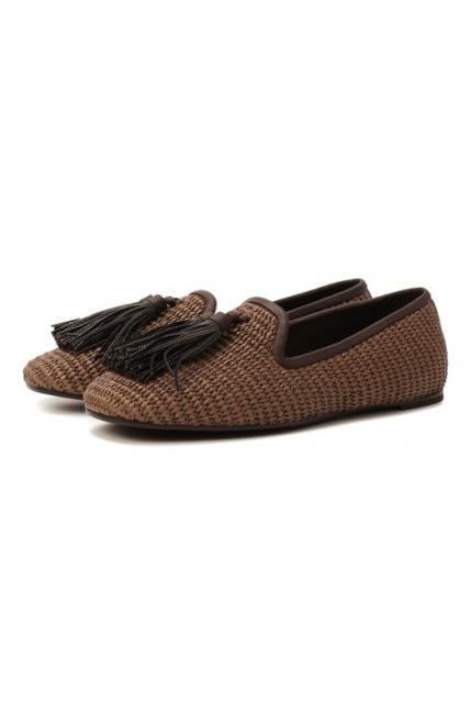 Текстильные лоферы Brunello Cucinelli