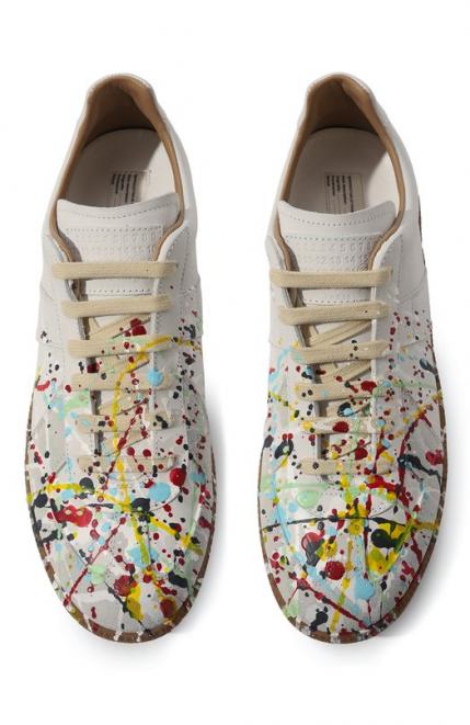 Кожаные кеды Replica Maison Margiela