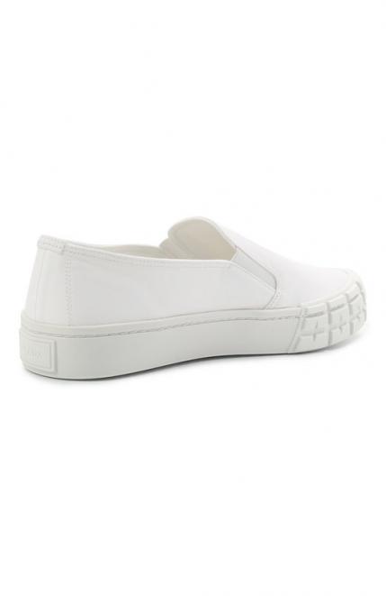 Текстильные слипоны Cassetta Wheel Prada