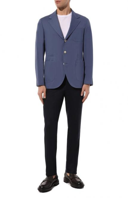 Хлопковый пиджак Brunello Cucinelli