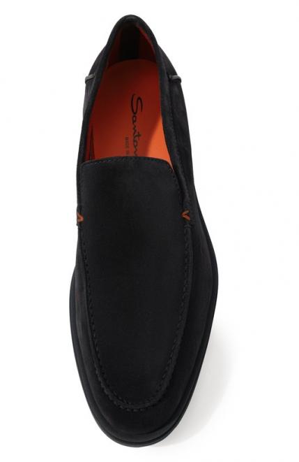 Замшевые лоферы Detroit Santoni