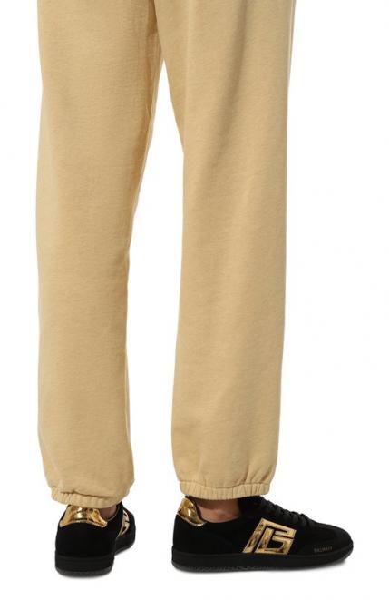 Замшевые кеды Swan Balmain