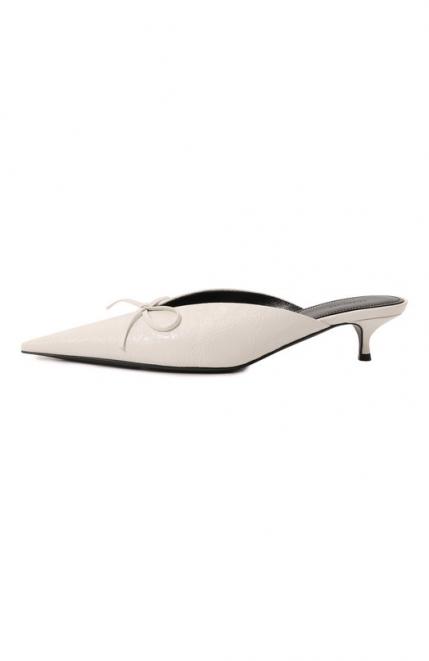 Кожаные мюли Knife Bow 40 Balenciaga