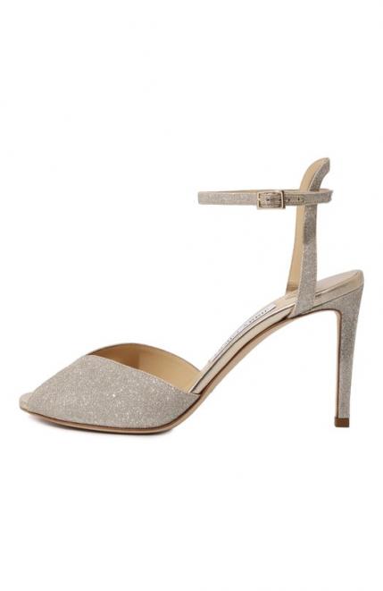 Текстильные босоножки Sacora 85 Jimmy Choo