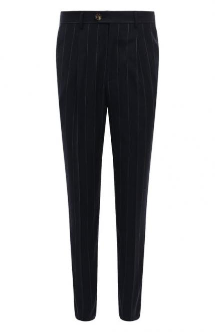 Брюки из хлопка и шерсти Brunello Cucinelli