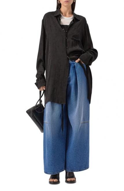Рубашка из вискозы и шелка Ann Demeulemeester