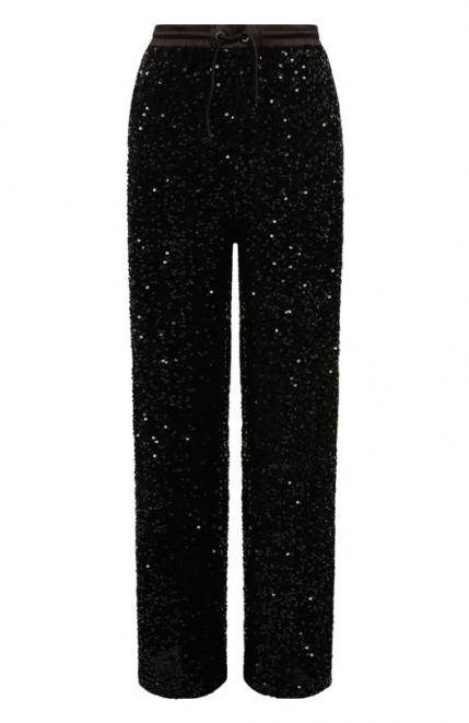 Брюки с отделкой пайетками Emporio Armani