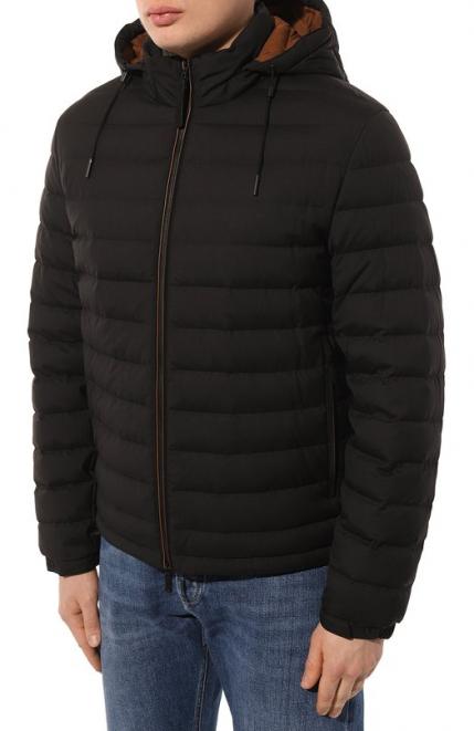 Пуховик из шерсти и шелка Zegna