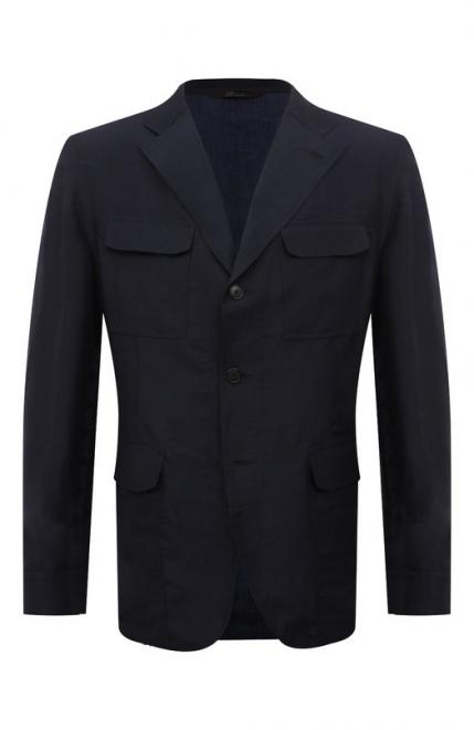 Пиджак из шерсти и льна Brioni