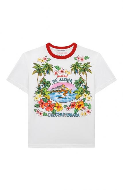 Хлопковая футболка Dolce&Gabbana