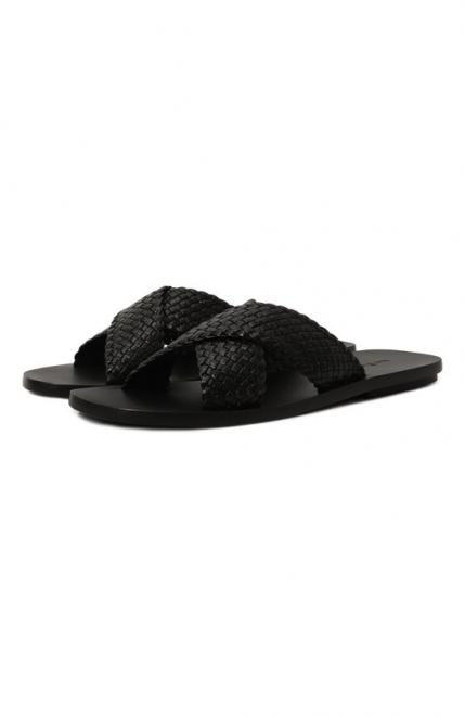 Кожаные шлепанцы KITON