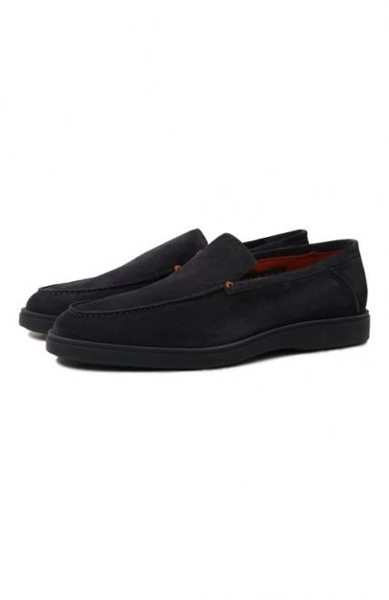 Замшевые лоферы Detroit Santoni