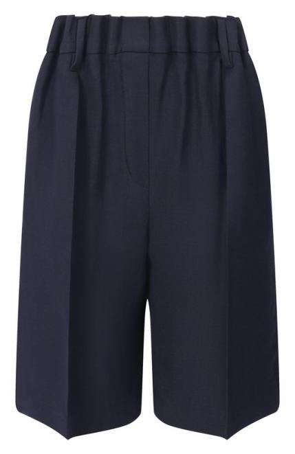 Шорты из вискозы и льна Brunello Cucinelli